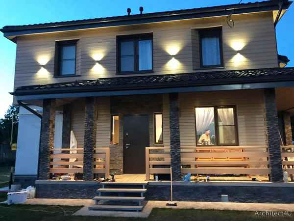 Виды отделки фасада каркасного частного дома: идеи и варианты +Видео