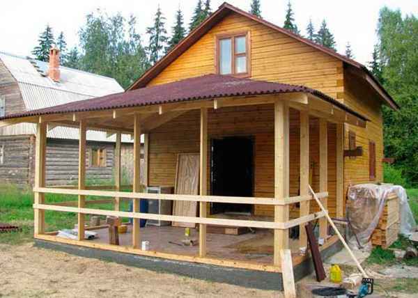 Террасса для частного дома, дачи и бани своими руками: пошаговая инструкция, Проекты и дизайн +Видео