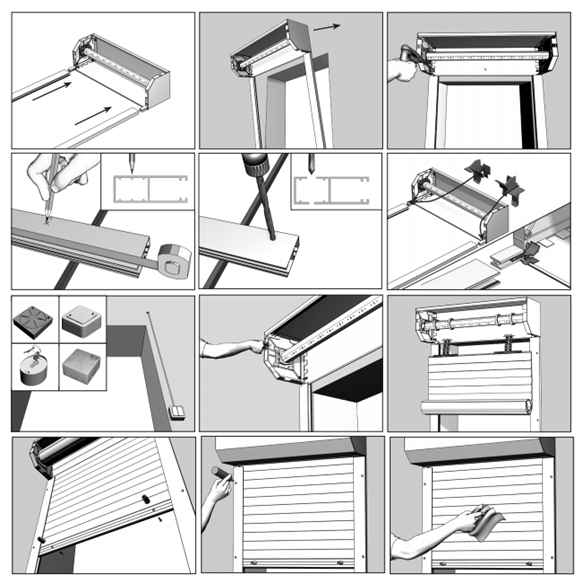 Монтаж рольставней своими руками: Пошагово +Видео