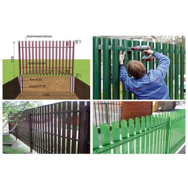 Инструкция по установке забора из штакетника. Обзор самых популярных видов. +Фото