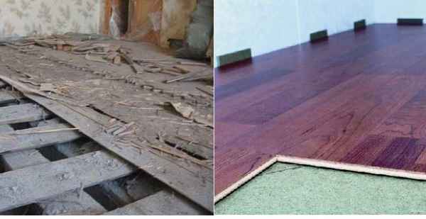 Простой и быстрый способ подготовки деревянного пола под ламинат: Описание технологии +Видео