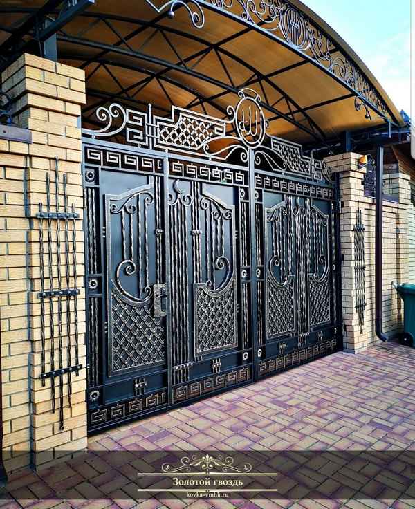 Обзор красивых ворот: идеи и материалы для их создания: Виды конструкций +Видео