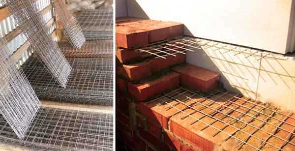 Как класть кладочную сетку для кирпича: виды и размеры материалакак применять +Видео