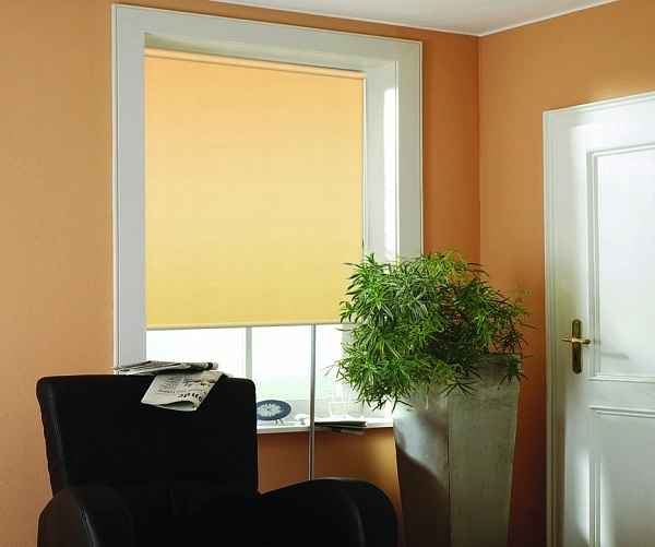 Рулонные шторы их Достоинства и недостатки  в интерьере дома. Варианты для различных типов помещений +Фото