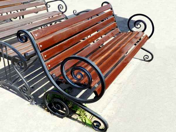 Лавочки кованные из металла с деревом своими руками +Чертежи и Фото в интерьере