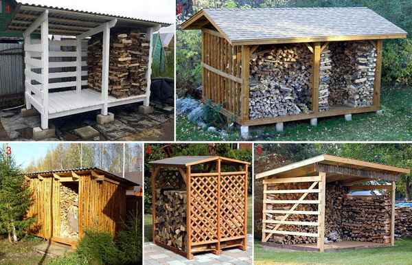 Как построить дровяник на даче своими руками поэтапно: Проекты и Идеи +Фото и Видео