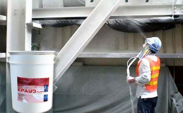 Огнезащитная краска по металлу: Свойства, область применения, технология нанесения +Видео