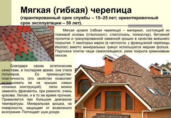 Гибкая черепица: плюсы и минусы крыши из черепичного покрытия, состав и срок службы мягкой кровли
