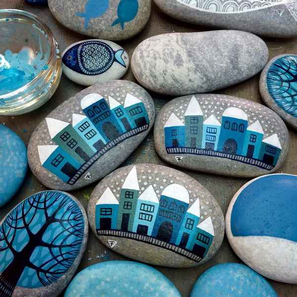 Мастер класс рисунков на камнях для начинающих: акриловыми красками +Фото и Видео