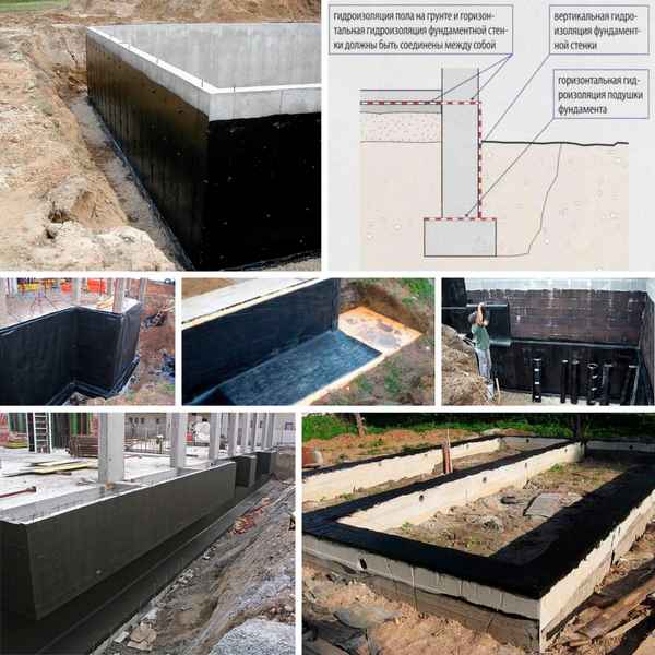 Гидроизоляционные материалы и их применение для разных фундаментов: Пошаговая инструкция +Фото и Видео