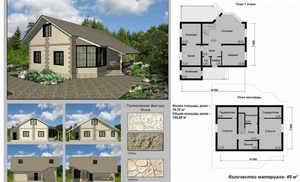План-проект одноэтажного дома с мансардой: Виды, размеры и Советы +Фото и Видео