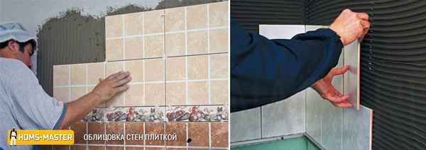 Облицовка стен керамической плиткой своими руками: технология, особенности, выбор материалаПошаговая инструкция +Фото и Видео