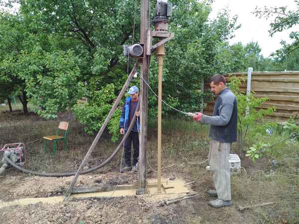 Виды установок для бурения скважин на воду своими руками +Фото и Видео