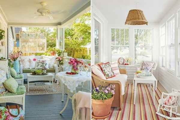 Дизайн интерьера веранды в стиле Прованс: +Фото и Видео Идеи