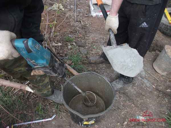 Раствор для заливки столбов забора – как сделать, виды и технология: Пошаговая инструкция +Видео и Фото