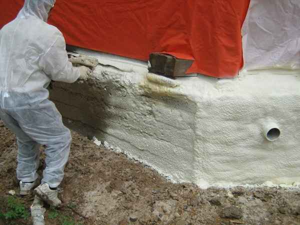 Утепление фундамента полиуретаном дома своими руками: Пошаговая инструкция +Фото и Видео