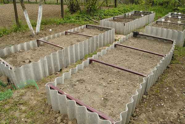 Грядки-ящики из шифера своими руками: из плоского и волнообразного шифераСоветы +Фото и Видео