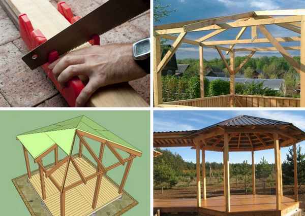 Строительство восьмигранной беседки своими руками: Этапы и Декорирование +Фото и Видео