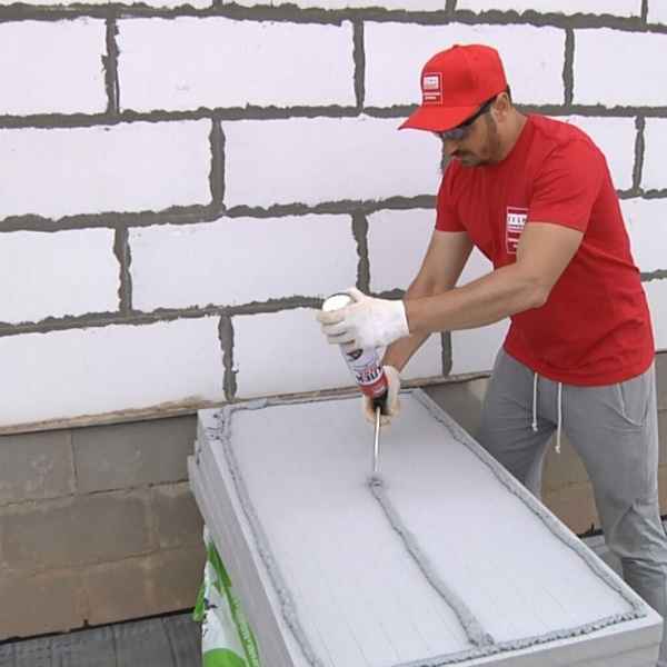 Кладка газобетона на клей-пену: как лучше клеить? Инструкция +Фото и Видео