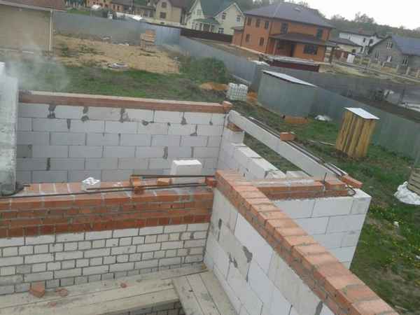 Армопояс из кирпича на стены: особенности и Инструкция +Фото и Видео