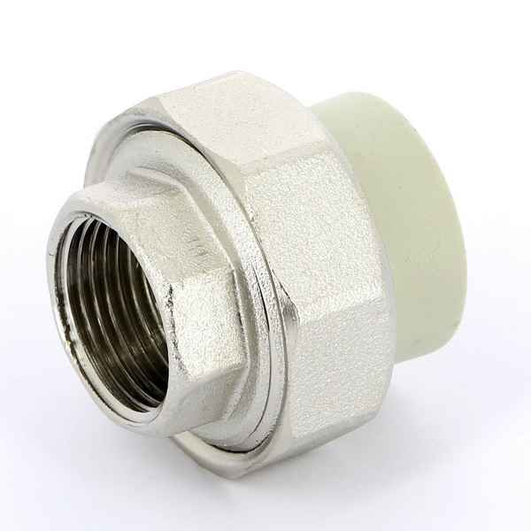 Полипропиленовые фитинги для отопления, американка для полипропиленовых труб