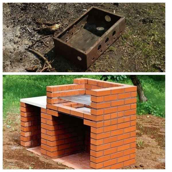 Барбекю своими руками из кирпича или металла: особенности конструкции