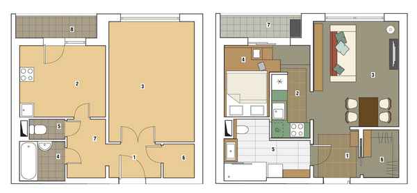 Перенос кухни в коридор, особенности перепланировкиОбзор +Видео
