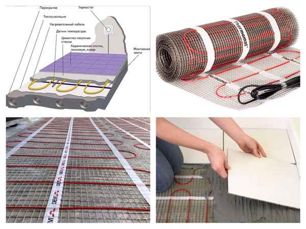 Электрический теплый пол - рекомендации по выбору и монтажу своими руками