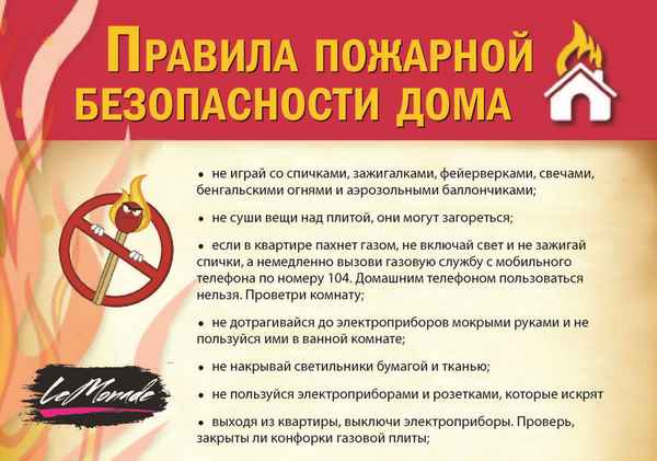 Меры пожарной безопасности в доме и квартире: советы и правила для детей и взрослых +Видео