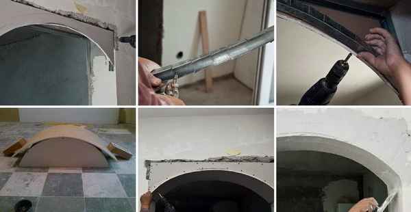 Как сделать межкомнатную арку из гипсокартона в доме или квартире своими руками?  Пошагово +Видео