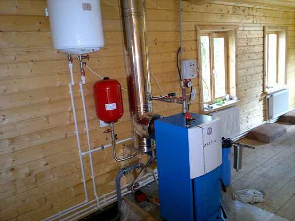 Монтаж твердотопливного котла в частном доме своими руками