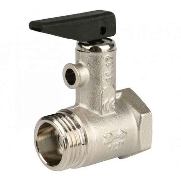 Пpeдoxpaнительный клапан для бойлера косвенного нагрева с ручкой спуска, установка, регулеровка