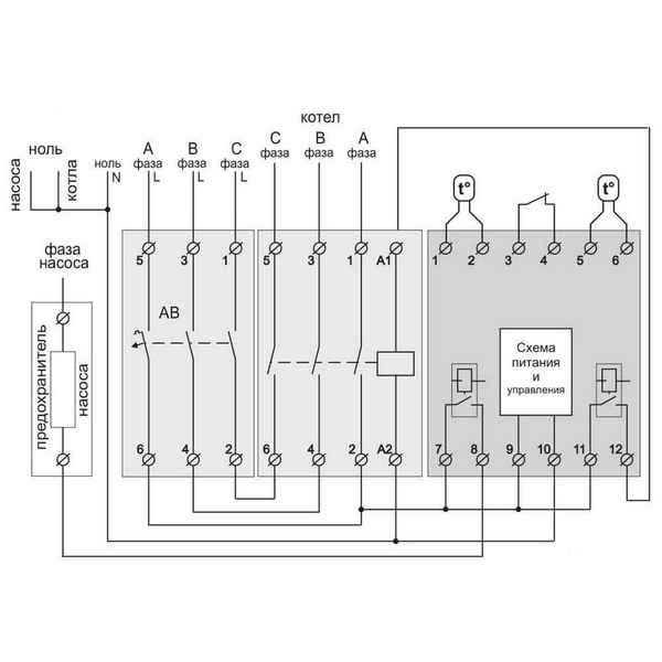 Термореле своими руками: схема, подключение к котлу