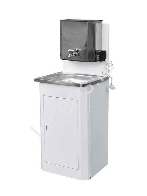 Умывальник дачный с подогревом воды:  с тумбой, из нержавейки или пластика