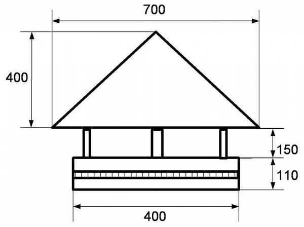 Колпак на трубу дымохода: установка и монтаж элемента своими руками + фото чертежей