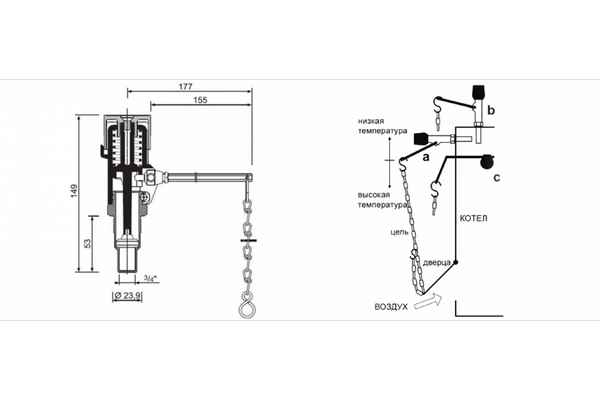 Регулятор тяги для твердотопливных котлов: инструкция, настройка, принцип работы, автоматический и механический