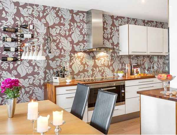 Какие обои выбрать для кухни: как правильно подобрать +Фото и видео